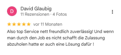 Google-Bewertung für Kivanc Zulassungsdienst
