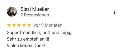 Google-Bewertung für Kivanc Zulassungsdienst